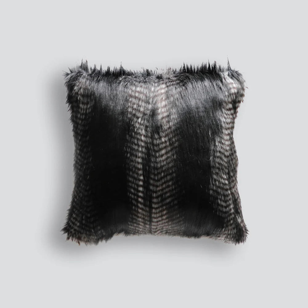Fur Cushion - Black Coyote (3 Sizes)