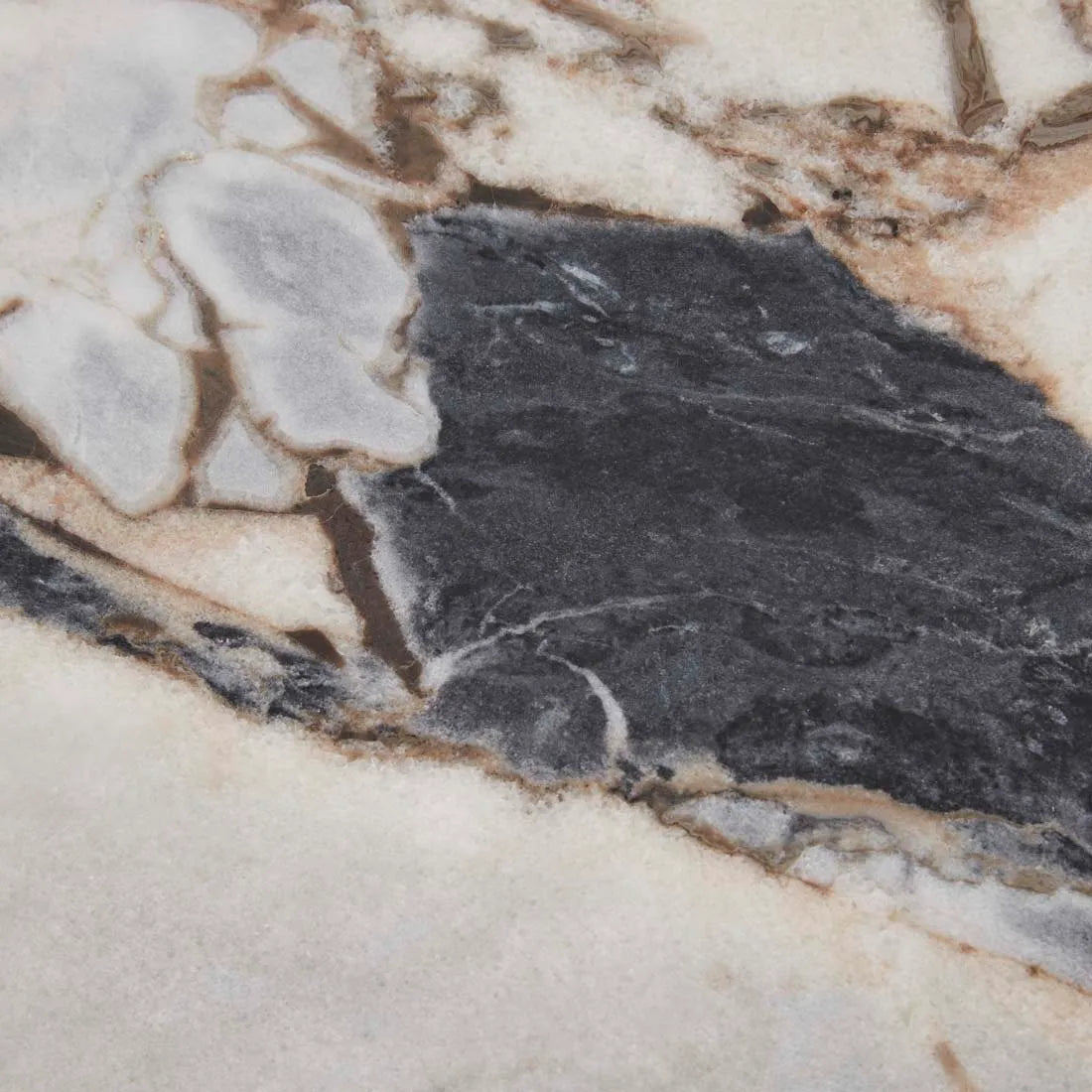 Elsie Round Side Table - Ocean Marble + Natural Ash