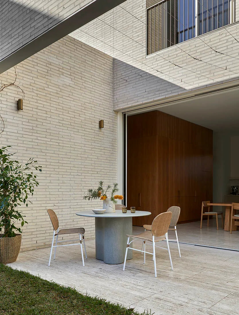 Artie Wave Outdoor Dining Table - Warm Sand