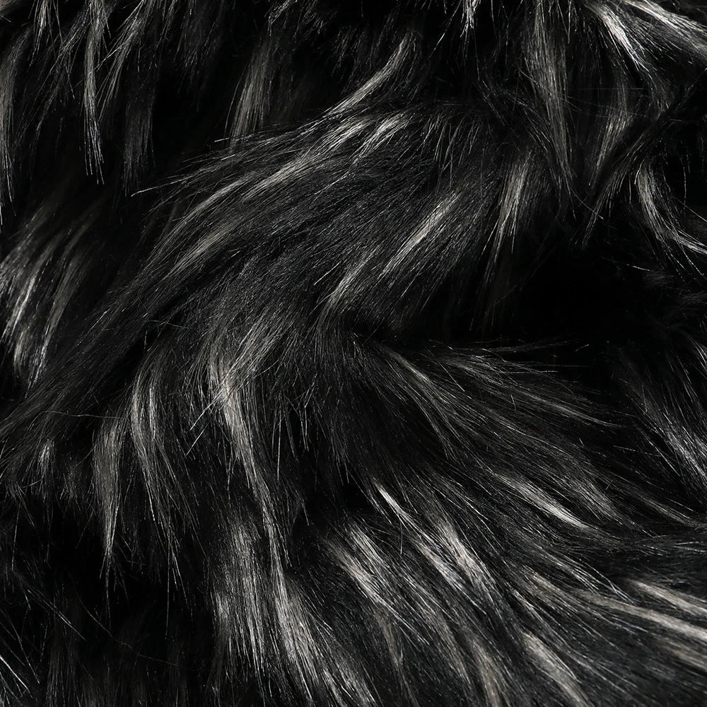 Fur Cushion - Ebony Plume (3 Sizes)
