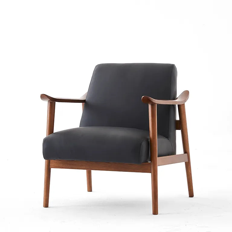 Spencer Occasional Chair - Black Leather