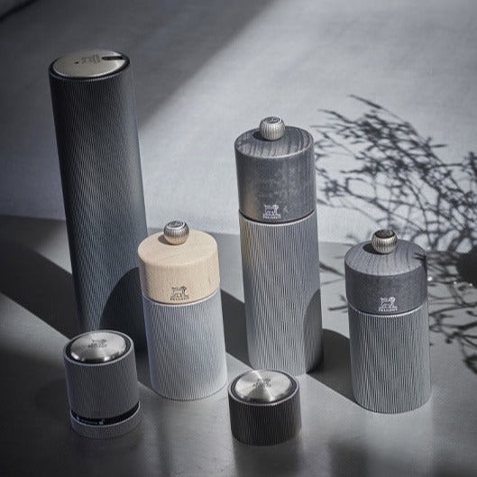 Line Aluminium & Graphite Salt Mill - 12cm