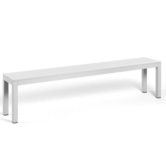 Rio Alu Outdoor Bench Seat - White