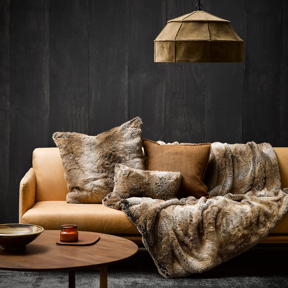 Fur Cushion - Sable (3 Sizes)