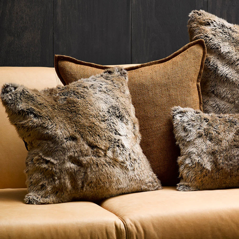 Fur Cushion - Sable (3 Sizes)