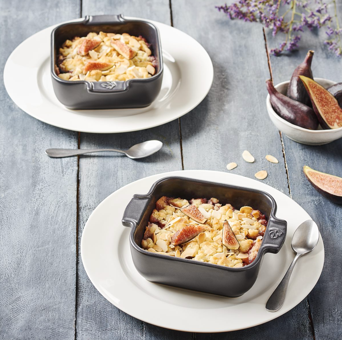 Ceramic Square Baking Dish Small - Charcoal