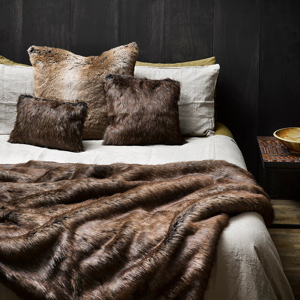 Fur Cushion - Striped Elk (3 Sizes)