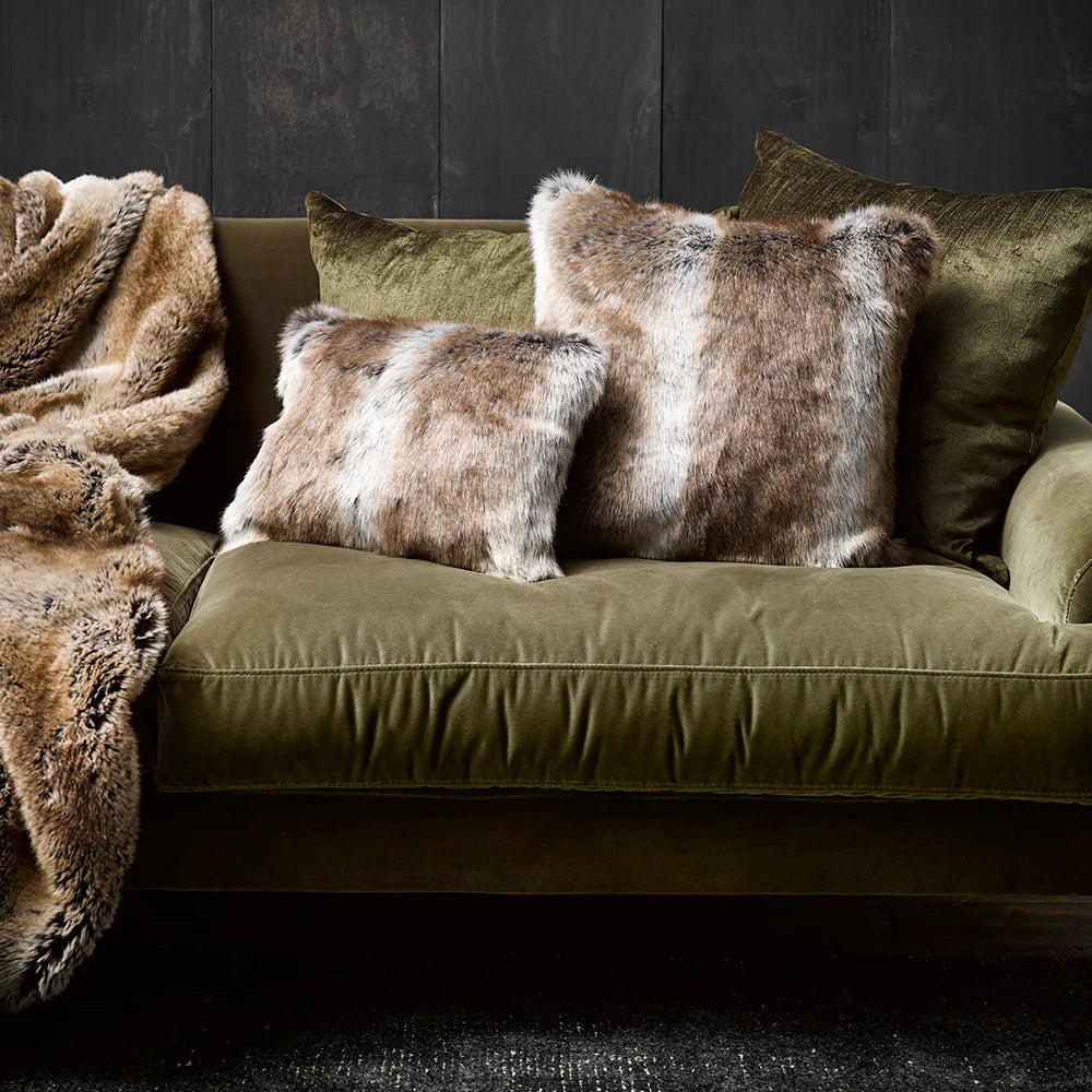Fur Cushion - Striped Elk (3 Sizes)