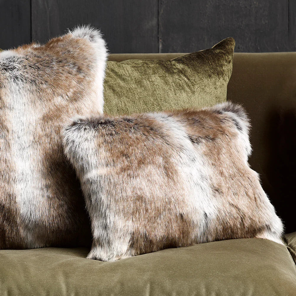 Fur Cushion - Striped Elk (3 Sizes)