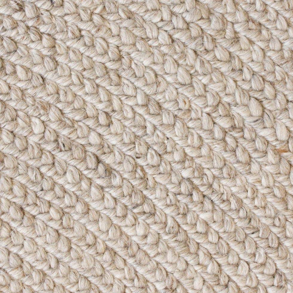 Tairua Round Floor Rug - Straw