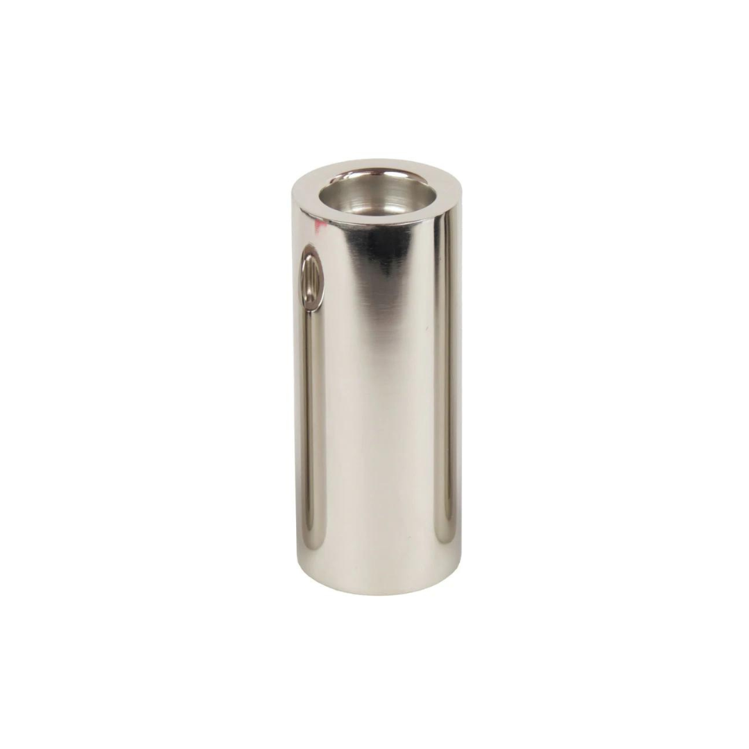 Silver Round Candle Holder - Tall