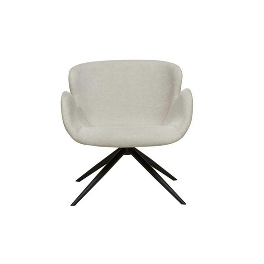 Astrid Swivel Arm Chair - Seashell/Soft beige