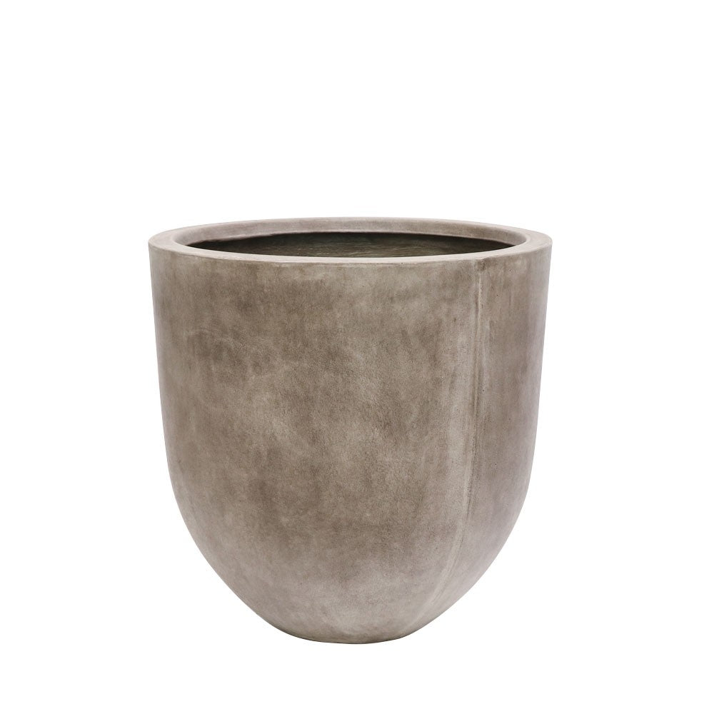 Kandara Short Outdoor Planters - Weathered Cement (3 Sizes)