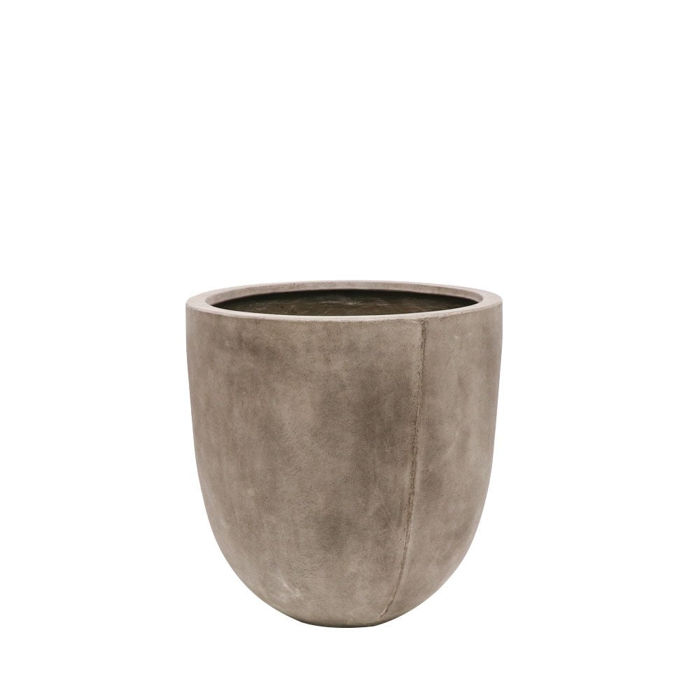 Kandara Short Outdoor Planters - Weathered Cement (3 Sizes)