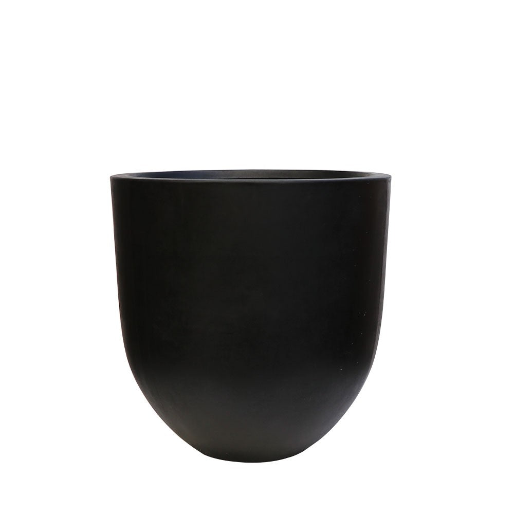 Kandara Short Outdoor Planters - Black (3 Sizes)