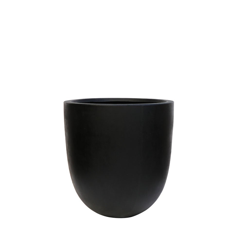 Kandara Short Outdoor Planters - Black (3 Sizes)