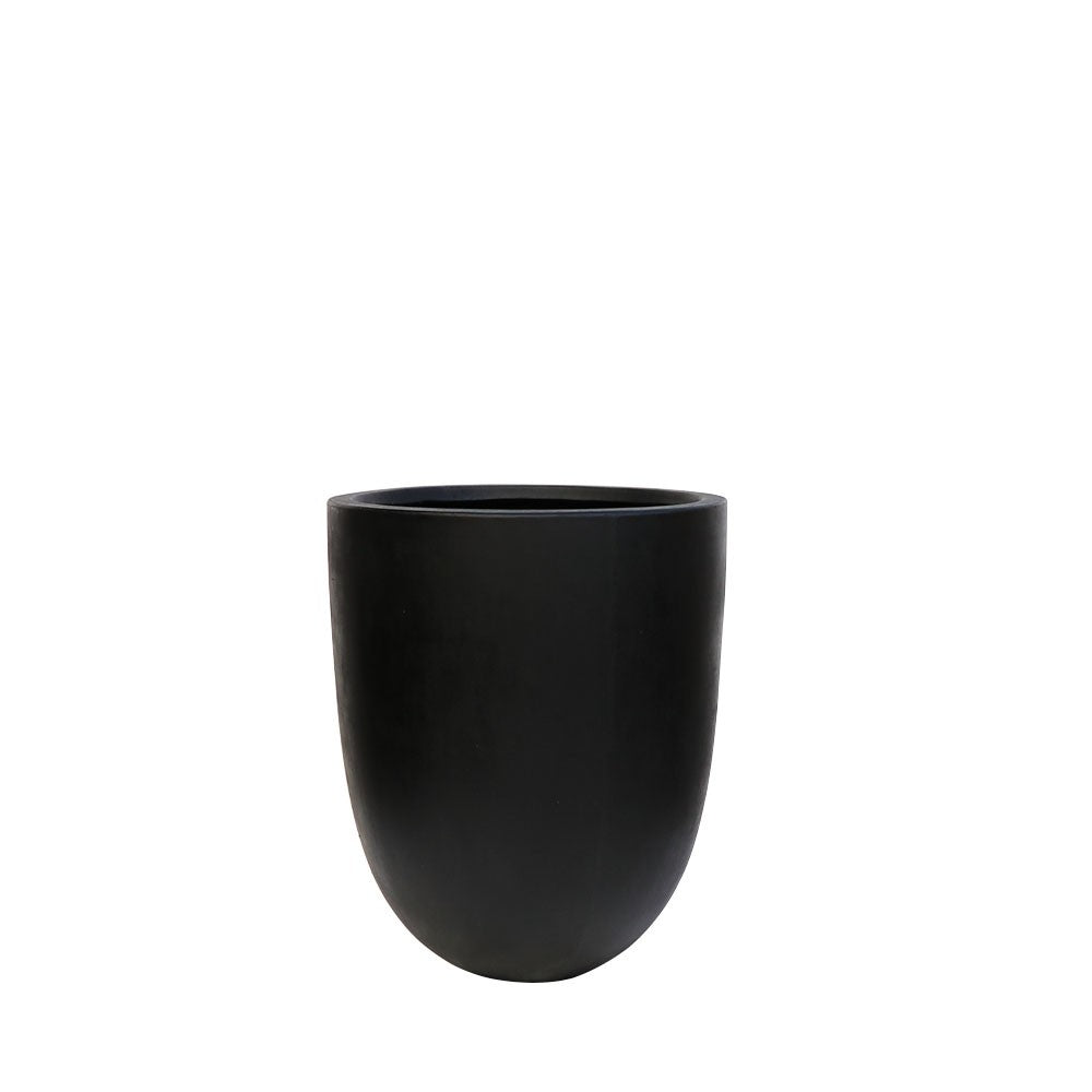 Kandara Short Outdoor Planters - Black (3 Sizes)