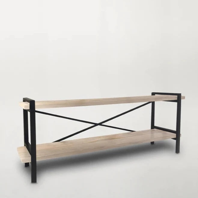 Loft Low Shelving Unit - Whitewash