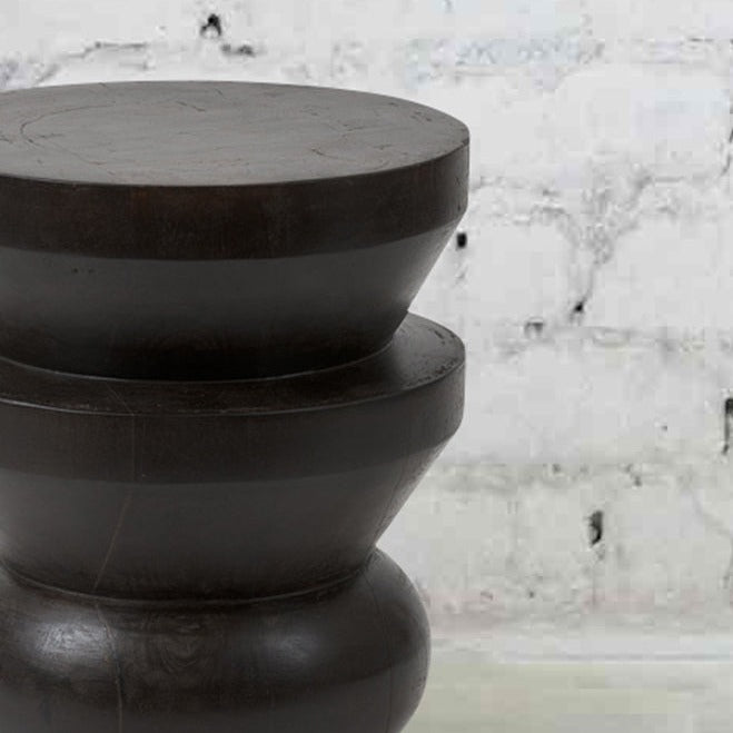 Wooden Taper Side Table/Stool