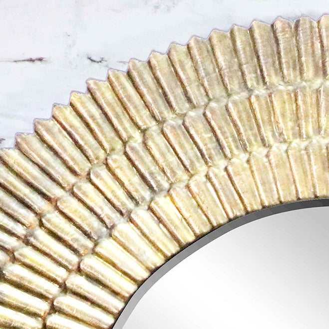 Kiran Wall Mirror - Aged Brass