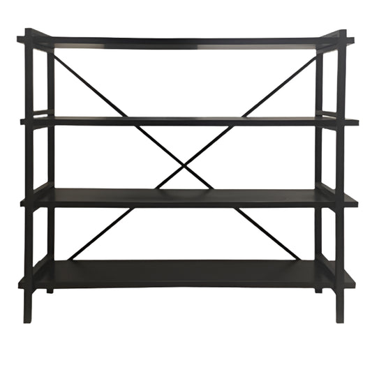 Loft High Shelving Unit - Blackwash