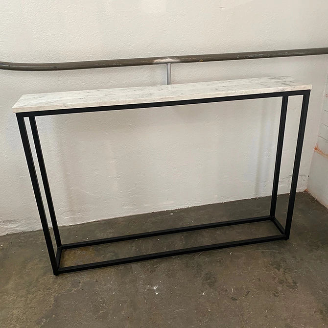 Franklin Console Table - White Marble Top