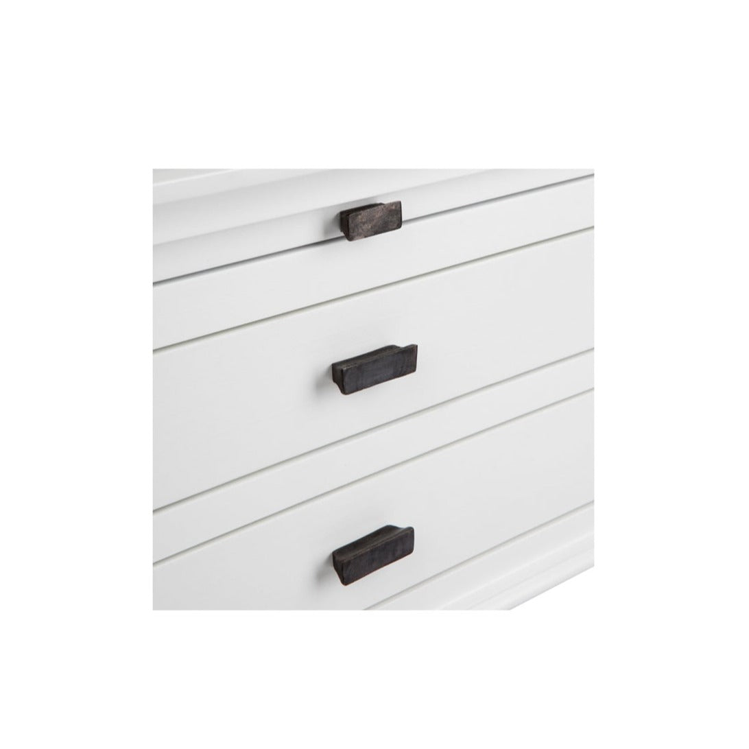 Manhattan 2 Drawer Bedside Table - White