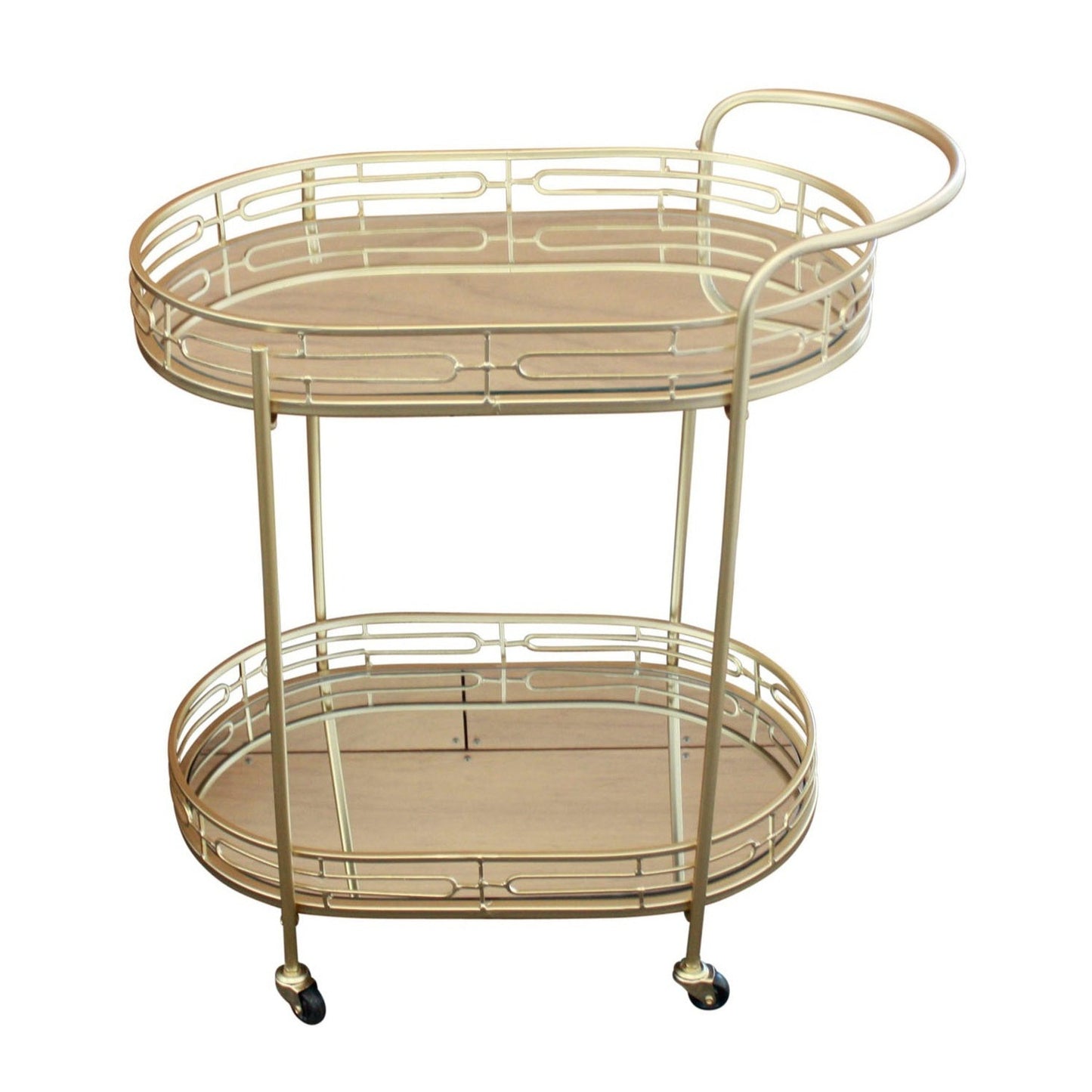 Gatsby Oval Drinks Trolley - Gold