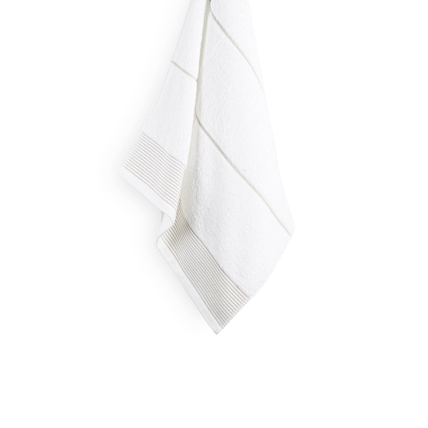 Sorema Lane Towel Set - White and Taupe