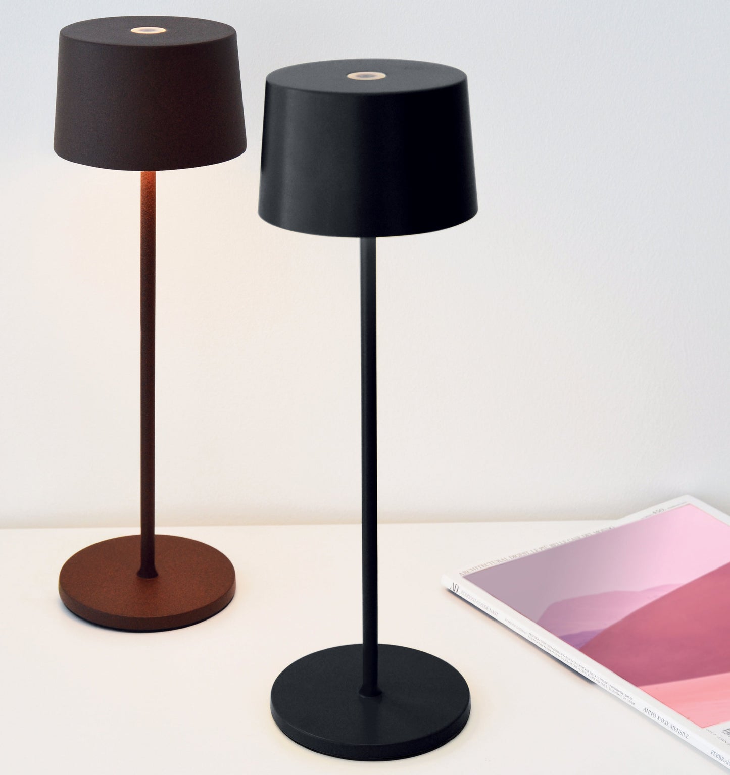 Olivia Indoor/Outdoor Table Lamp - Corten Copper