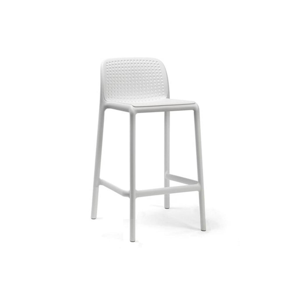 Lido Indoor/Outdoor Bar Stool - White