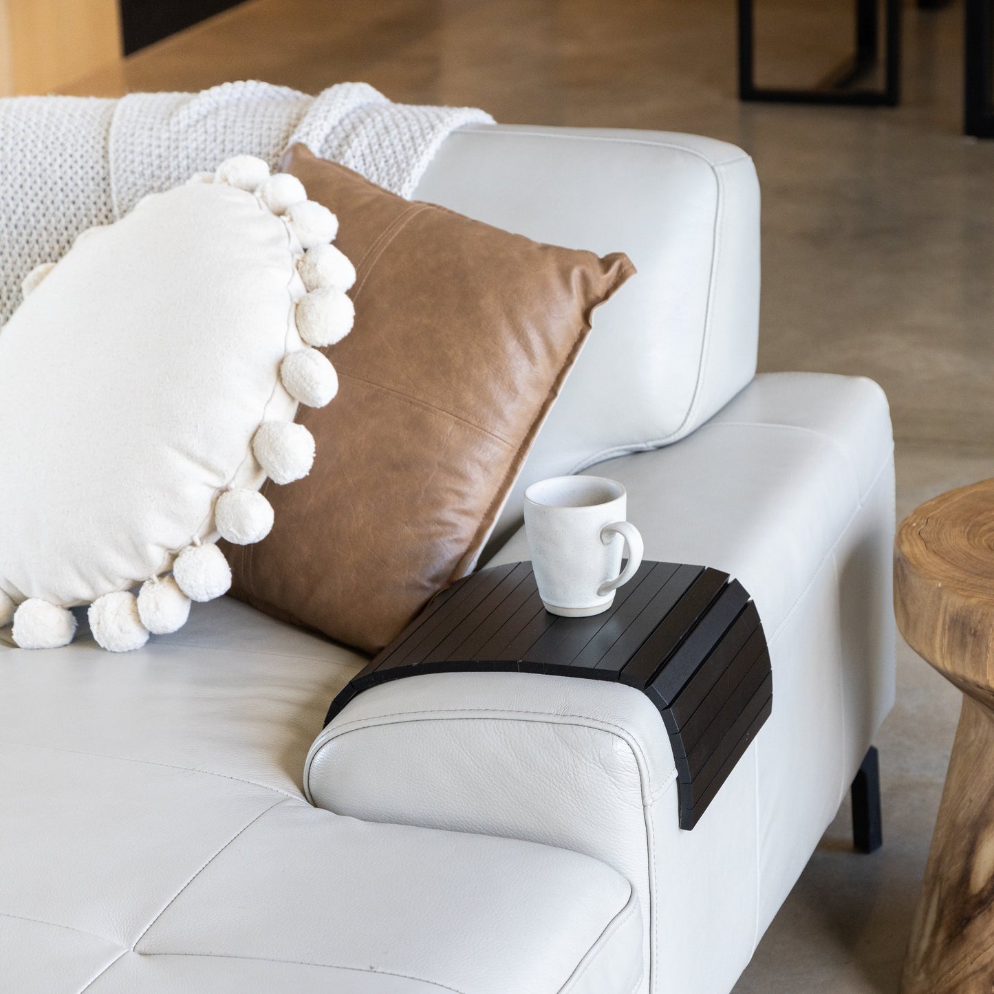 Armrest Side Tray - Black