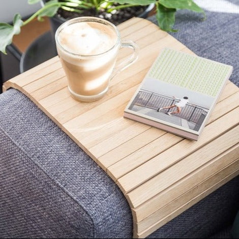 Armrest Side Tray - Natural Oak
