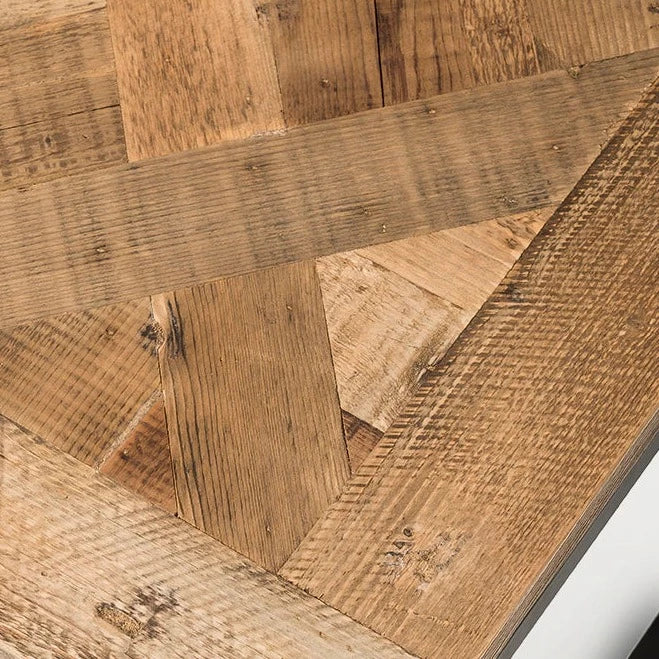 Parquet Top Coffee Table - Large