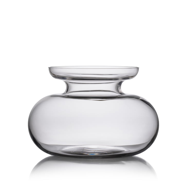 INU Large Glass Vase - Smoke Grey