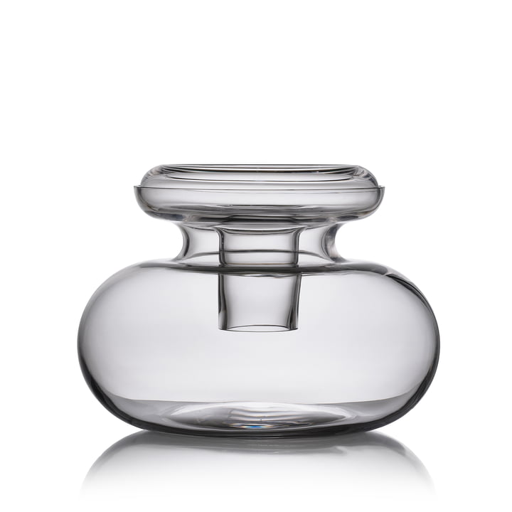 INU Small Glass Vase - Smoke Grey
