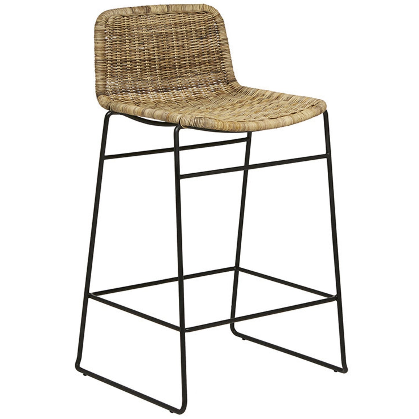 Olivia Barstool - Natural/Grey Wash