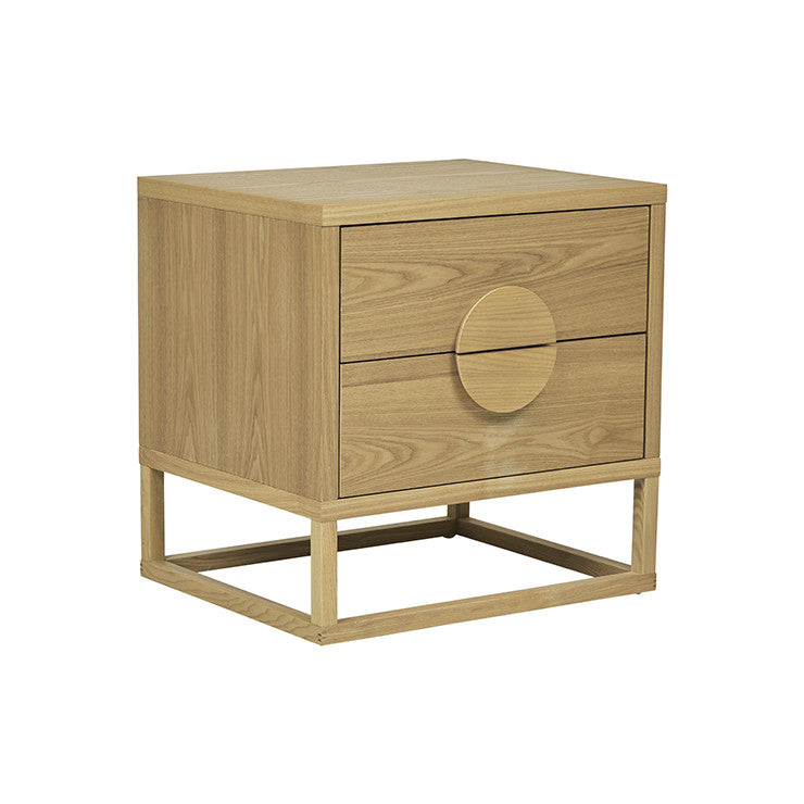 Benjamin 2 Drawer Bedside – Natural Ash