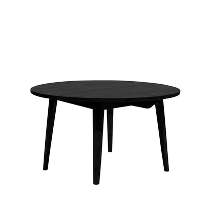 Vaasa Oak Dining Table 120cm - Matte Black