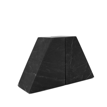 Marble Bookends Pair - Black