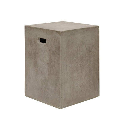 Concrete cube stool on a white background