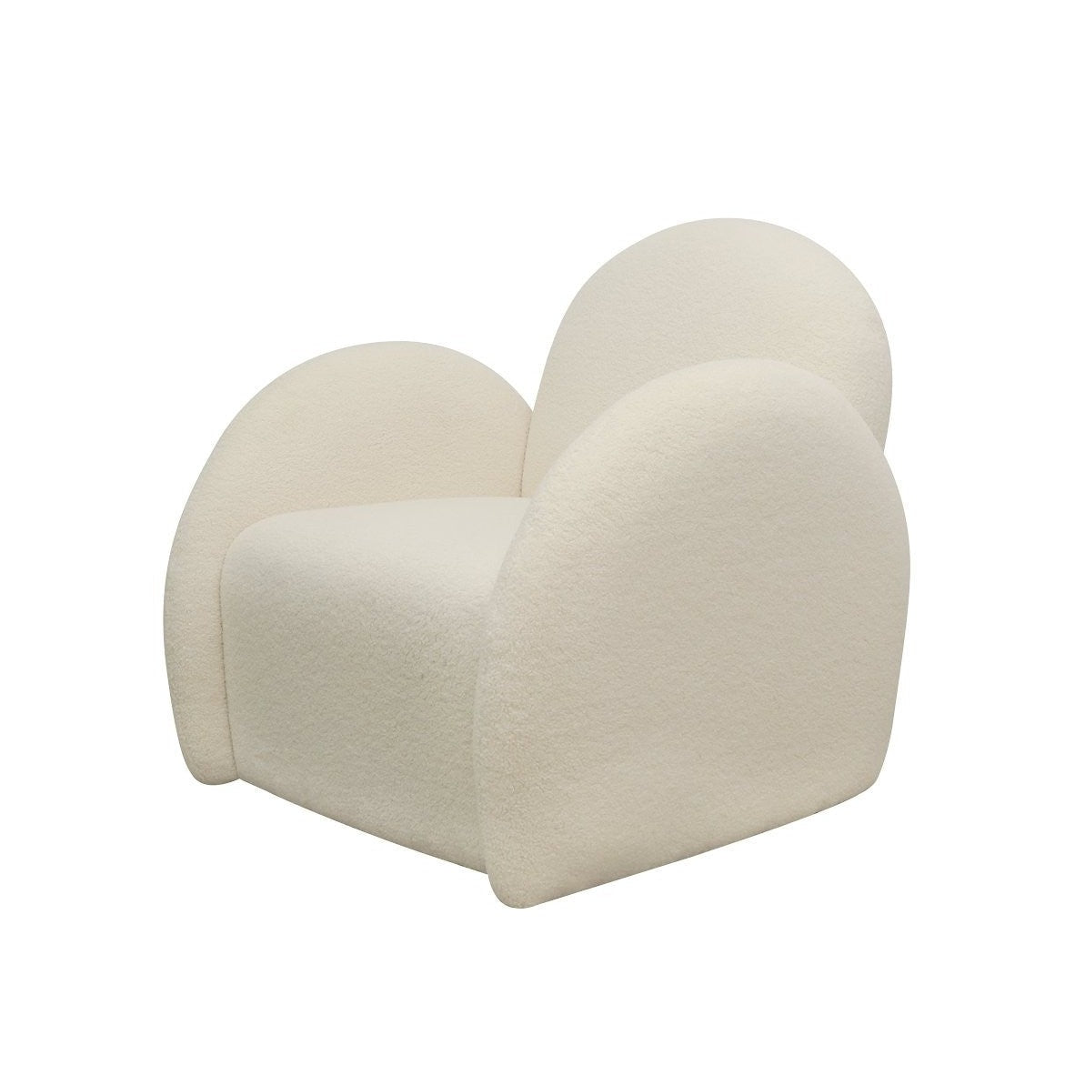 Snugg Swivel Occasional Chair - Cream Shearling