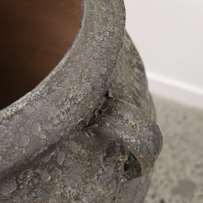 Urn Outdoor Planter - Granite Lava Finish