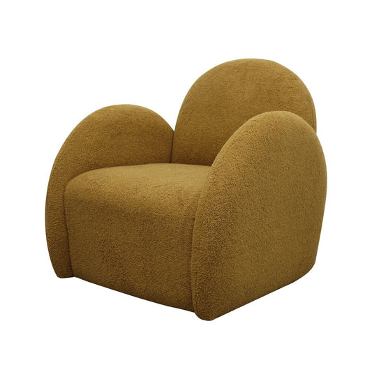 Snugg Swivel Occasional Chair - Mustard Shearling