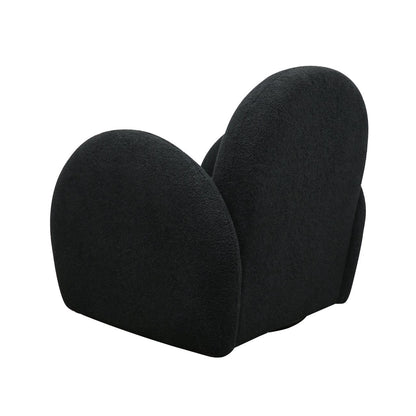 Snugg Swivel Occasional Chair - Black Shearling