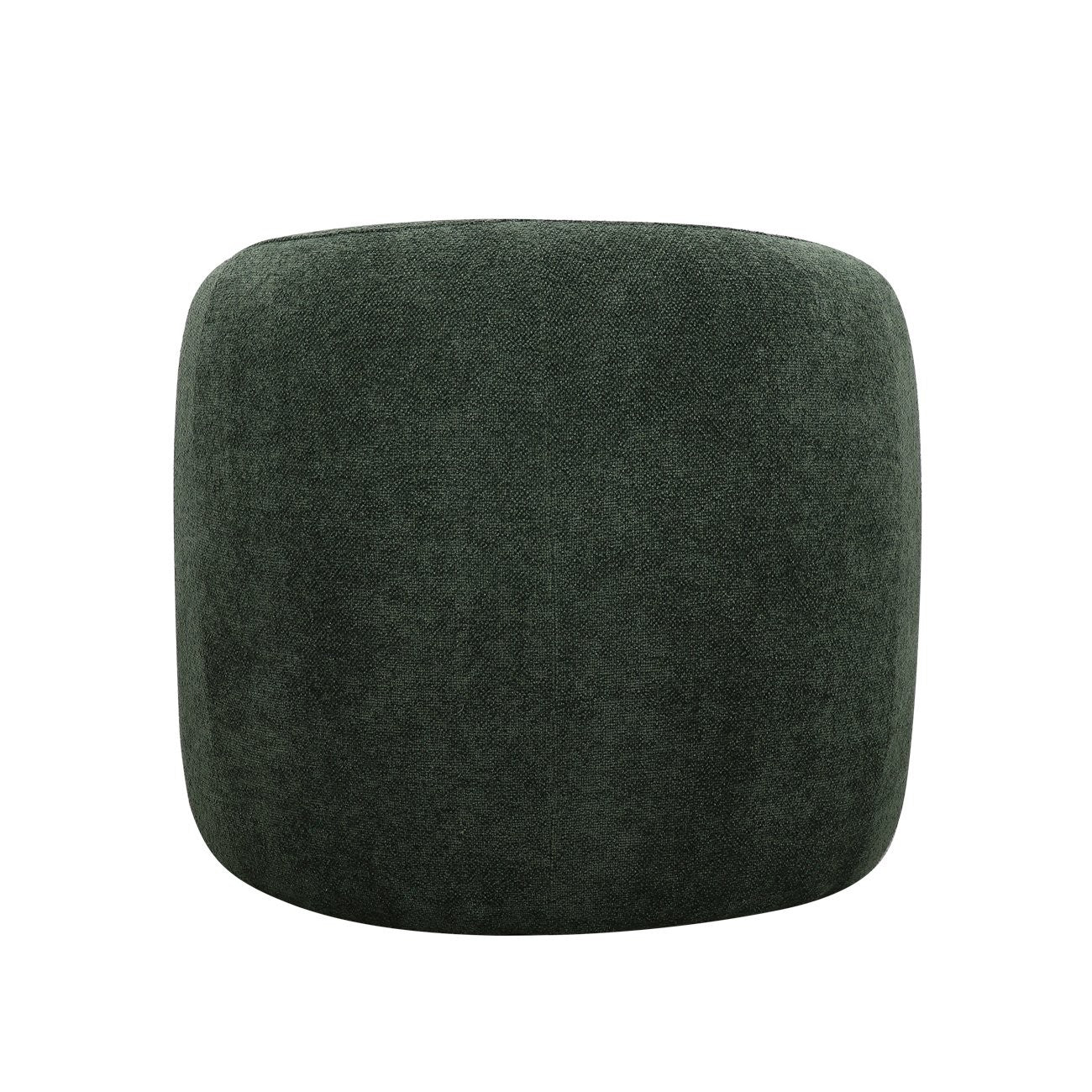 Green swivel armchair on a white background