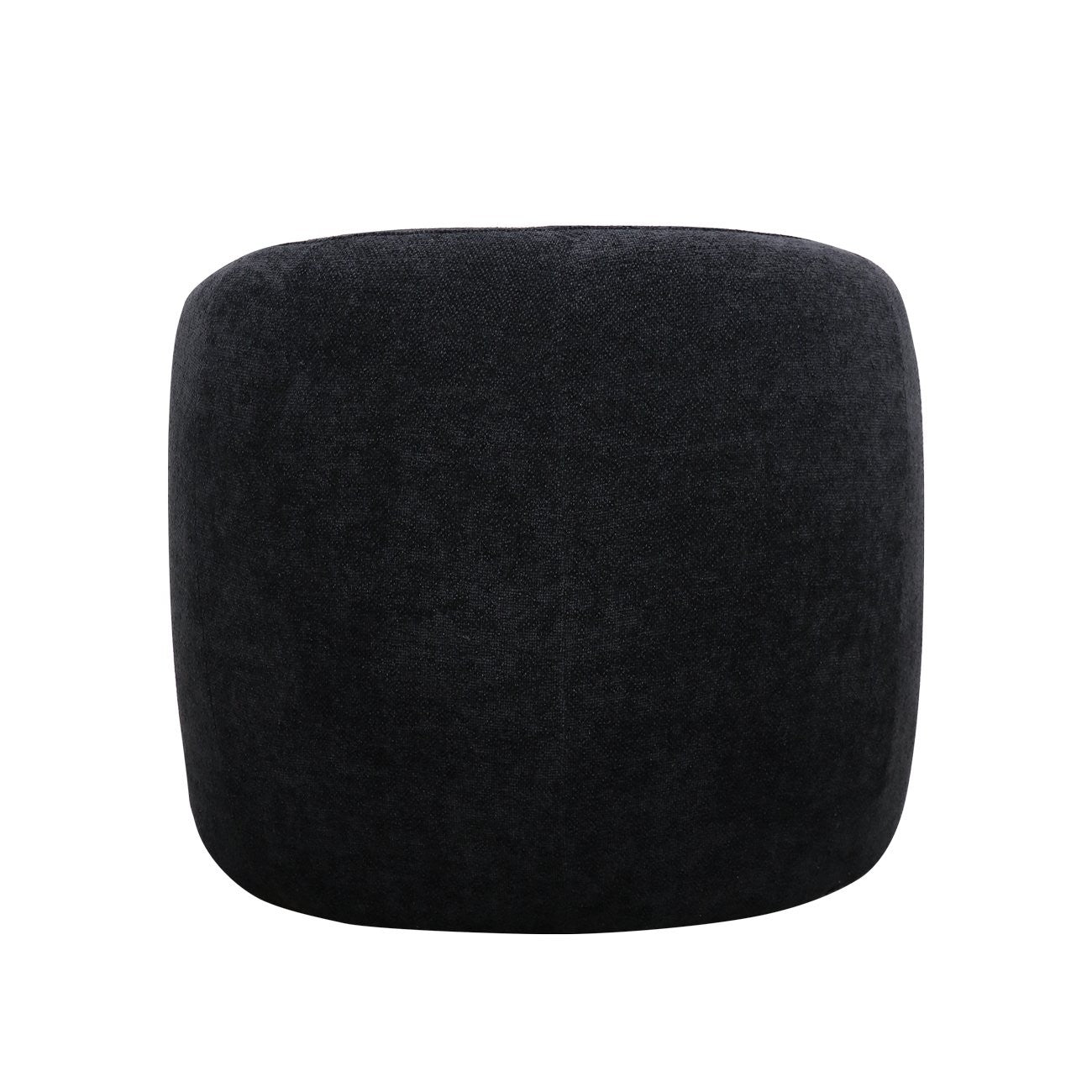 Black swivel armchair on a white background