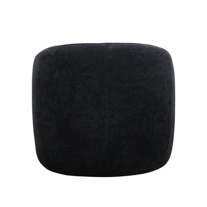 Black swivel armchair on a white background
