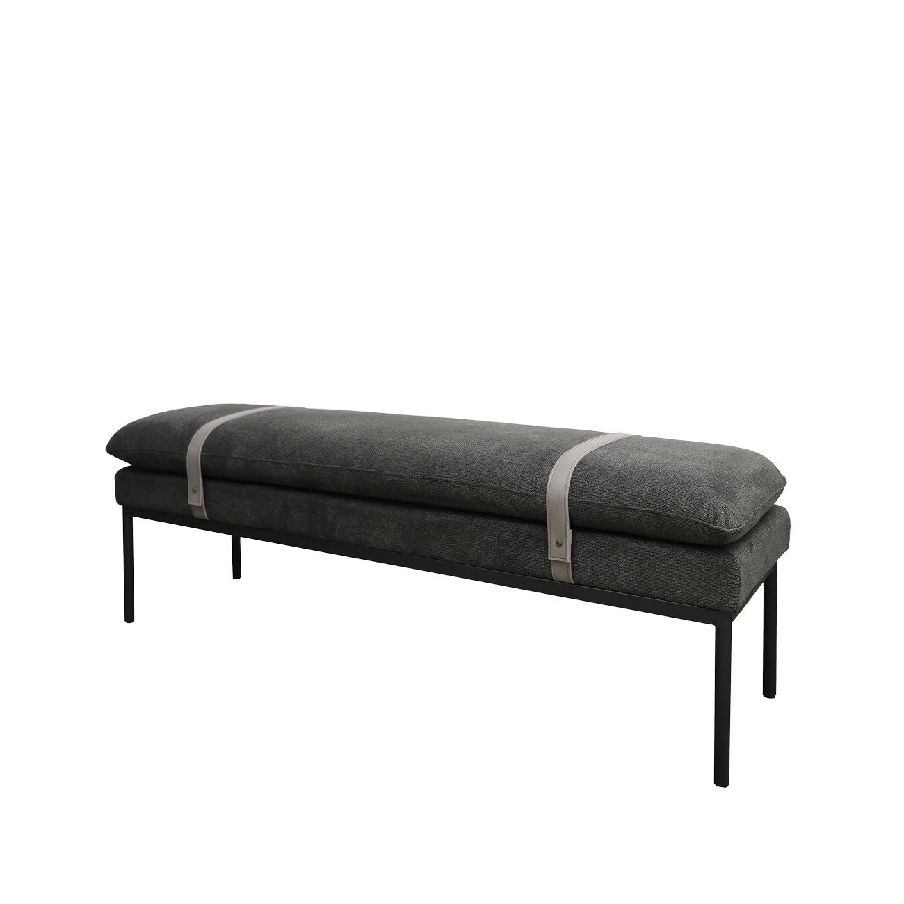 Baxter Ottoman/Bench Seat - Charcoal