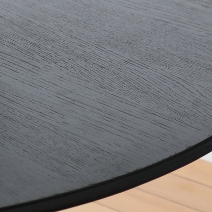 Arcadia Round Dining Table - Black & Light Grey